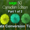 Part 1 of 2: Sage 50 CA Data Conversion Tips