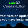 What Sage 50 CA version update do I have installed?