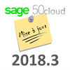 Nouveau cette semaine, Sage 50 CA 2018.3 et ça mise à jour des paie pour le 1er juillet 2018